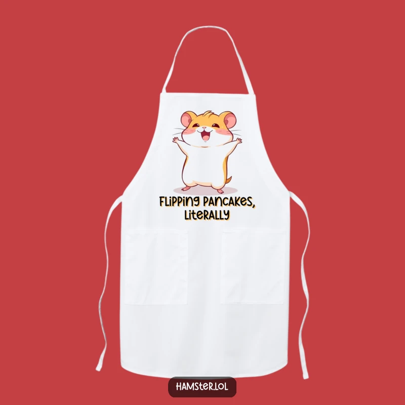 Funny Hamster Chef Flip Apron - Hilarious Kitchen Gift for Playful Cooks
