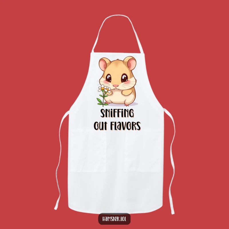 Funny Curious Hamster Apron - Hilarious Kitchen Fun for Nature Lovers