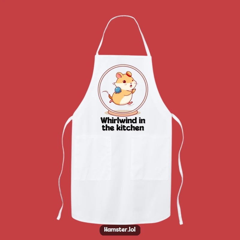 Funny Fast Hamster Wheel Apron - Cook & Move with Speed!