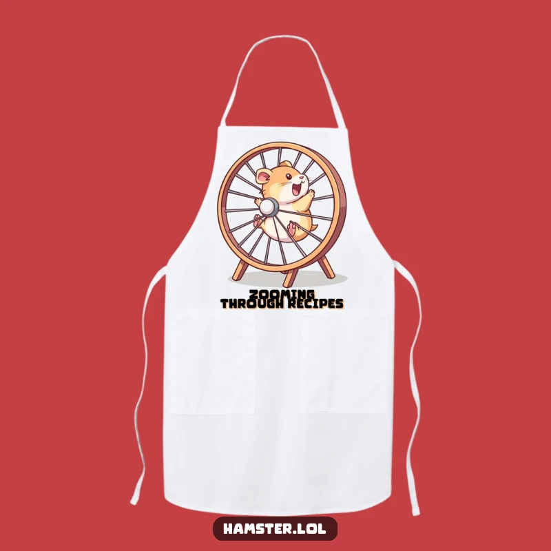 Funny Hamster Chef Speed Apron - Hilarious Kitchen Gift for Fast Cooks