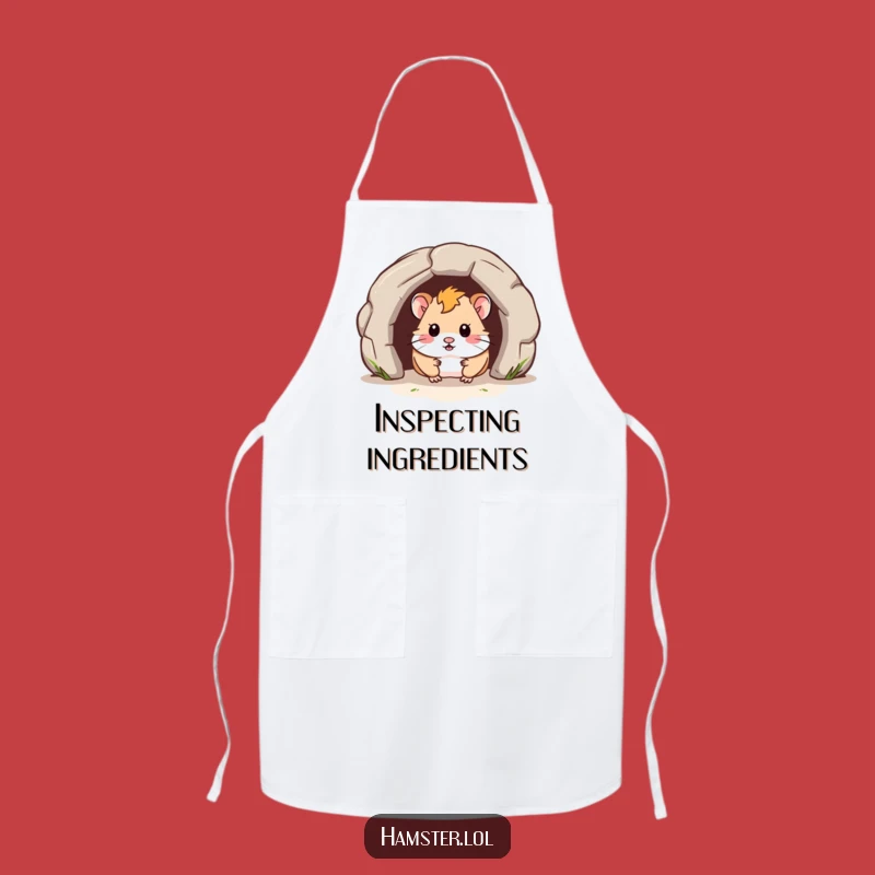 Funny Hamster Tunnel Apron - Cook with Curiosity and Kitchen Humor!