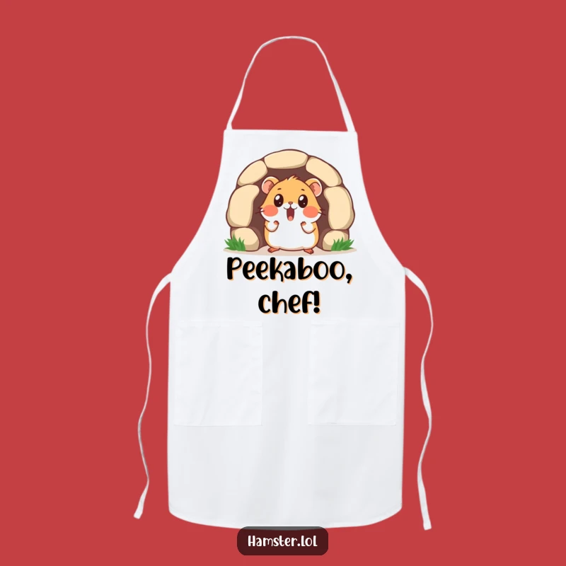 Funny Surprise Chef Hamster Apron - Tunnel Entrance, Funny Gift