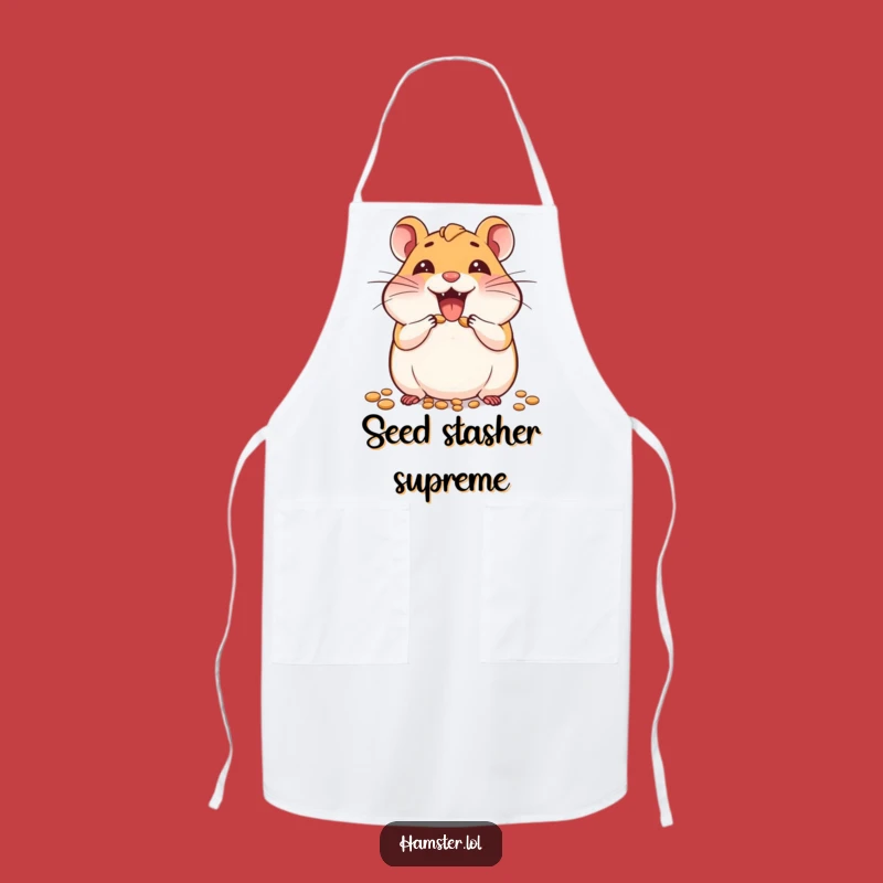 Funny Chef Hamster Seed Apron - Joyful Cooking Gift, Kitchen Fun