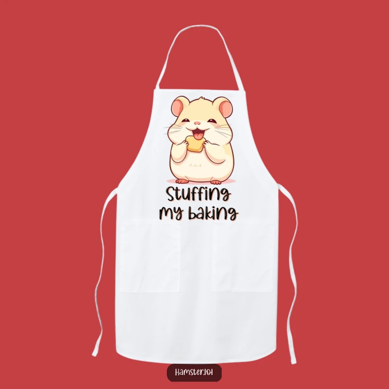 Funny Hamster Cheeks Apron - Cook & Hoard with Joy!