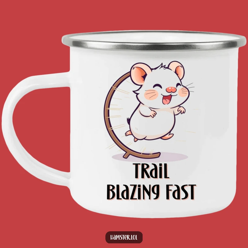 Funny Adventure Wheel Hamster Mug - Fast Runner, Outdoor Gift