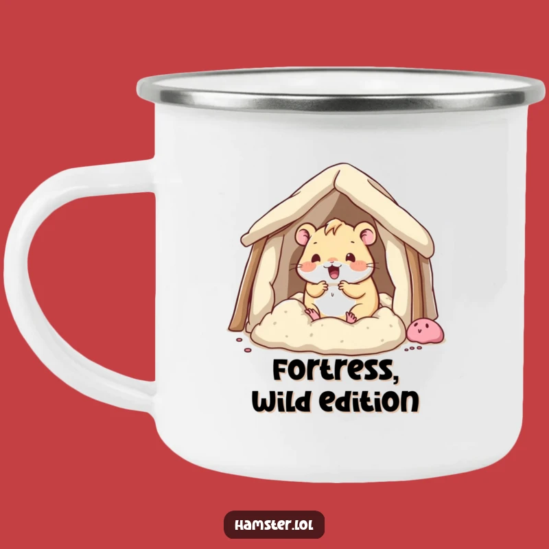Funny Hamster Fort Camp Mug - Hilarious Gift for Cozy Campers