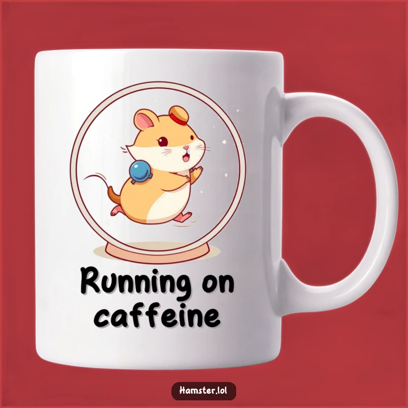Funny Fast Hamster Wheel Mug - Spin Your Way to Happiness!