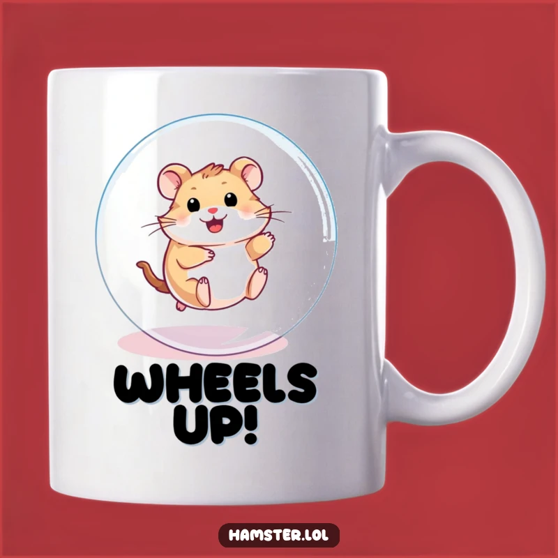 Funny Hamster Ball Mug: Playful Character Rolling, Ideal Humorous Gift for Energetic Fun