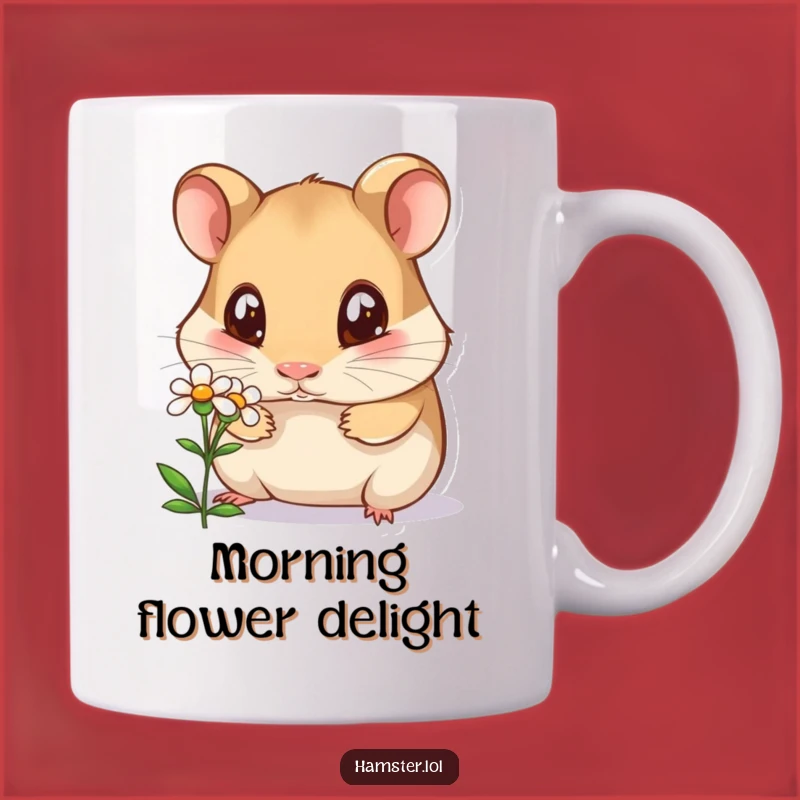 Funny Curious Hamster Mug - Hilarious Wide-Eyed Pet Gift