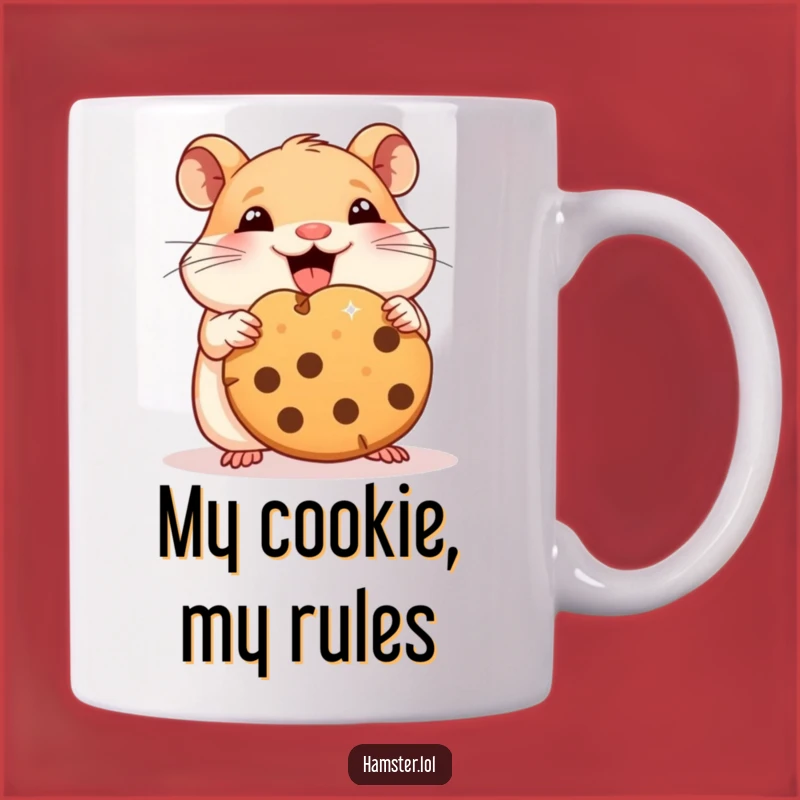 Funny Hamster Cookie Muncher Mug: Adorable & Delicious Gift for Hamster Lovers