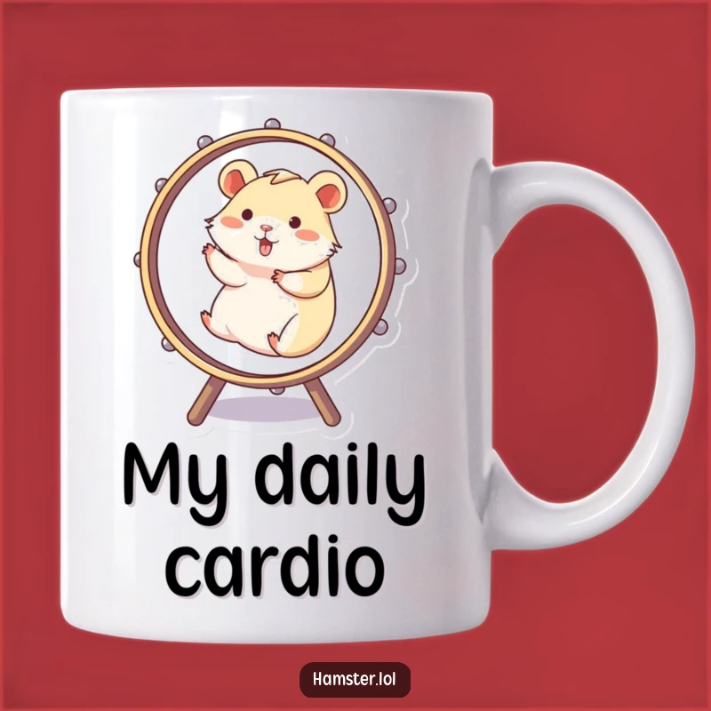 Funny Hamster Wheel Marathon Mug - Perfect Humorous Gift for Hamster Lovers