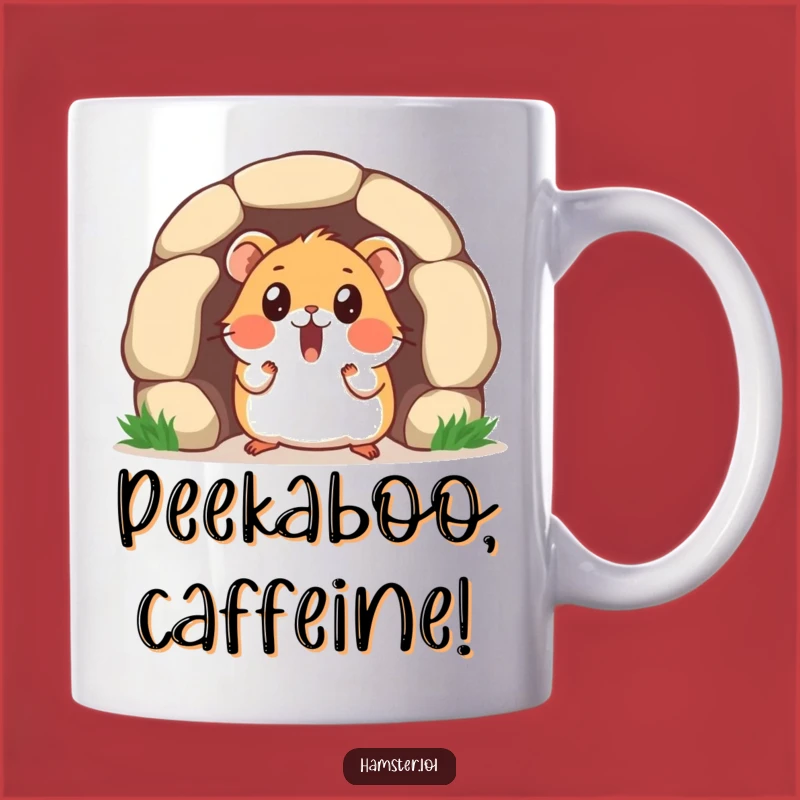 Funny Surprise Hamster Tunnel Mug - Peek-a-Boo Hamster Gift Idea