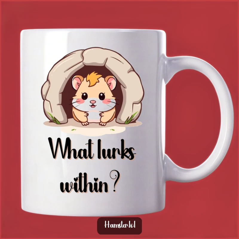 Funny Hamster Tunnel Peek Mug - Mysterious & Humorous Gift for Curious Souls