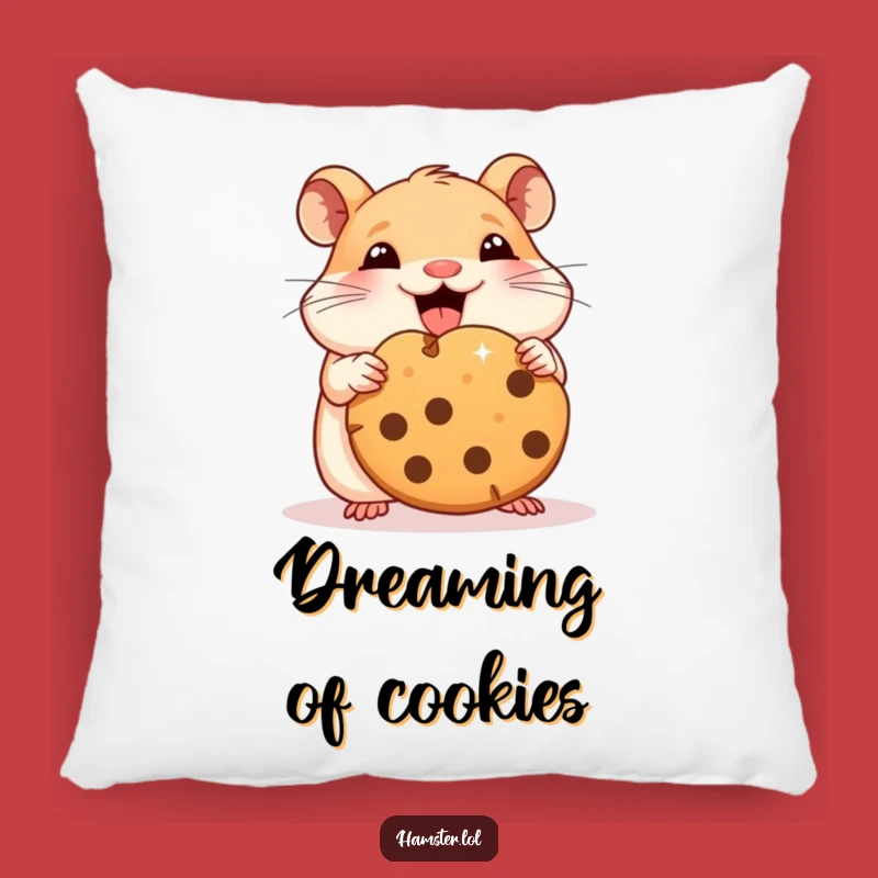 Funny Hamster Cookie Comfort Pillow: Soft & Hilarious Gift for Cozy Vibes