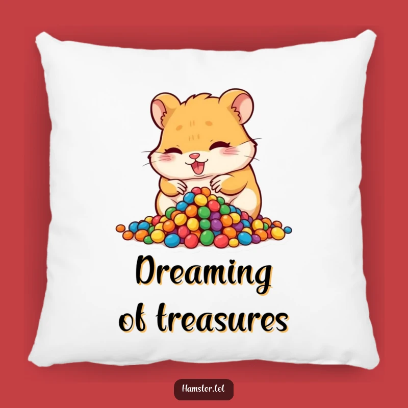 Funny Hoarding Hamster Pillow - Soft & Hilarious Pet Decor