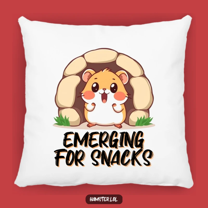 Funny Surprise Hamster Pillow - Tunnel Peek, Cozy Gift