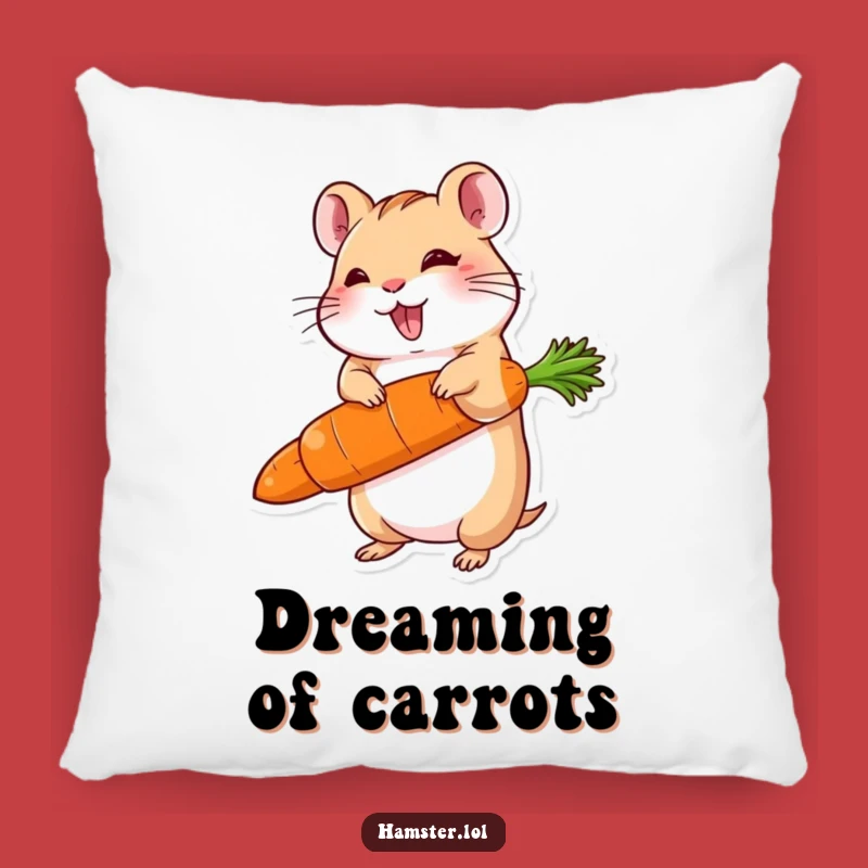 Funny Big Carrot Hamster Pillow - Delighted Balance, Cozy Gift