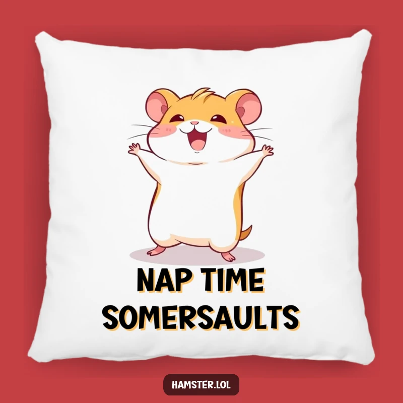 Funny Hamster Flip Pillow - Soft & Hilarious Gift for Cozy Fun