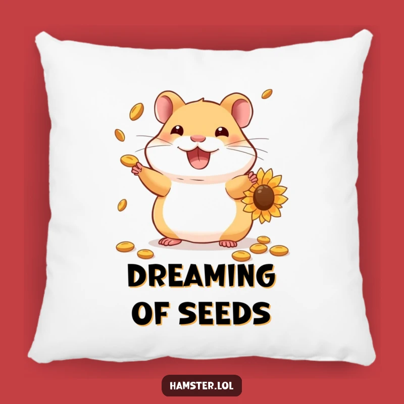 Funny Hamster Juggling Pillow: Cozy Seed Master Comfort Gift