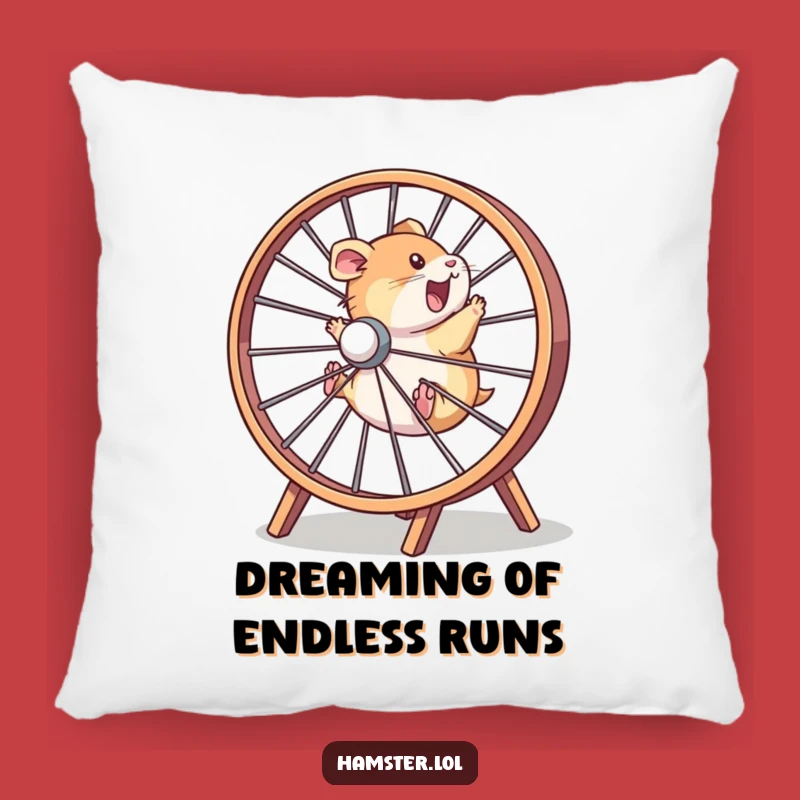 Funny Hamster Speed Pillow - Soft & Hilarious Gift for Cozy Racers