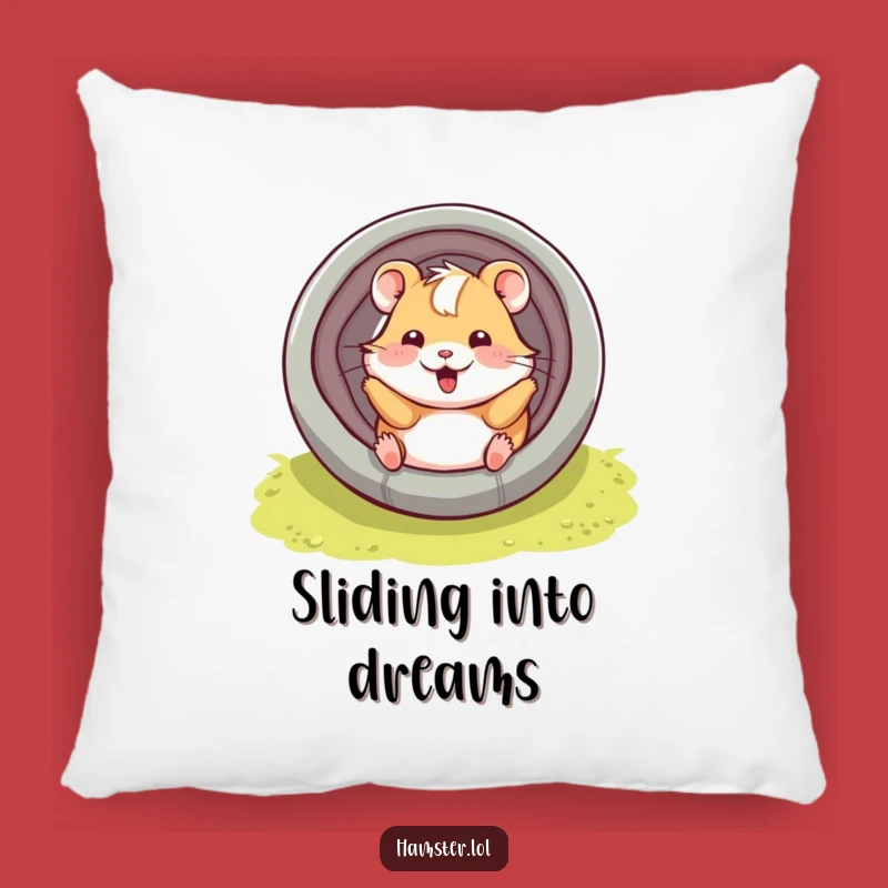 Funny Hamster Tube Pillow: Cozy Playfulness, Whimsical Decor Gift
