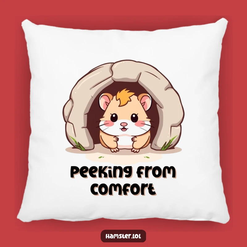 Funny Hamster Tunnel Pillow - Cozy Comfort with a Humorous Surprise