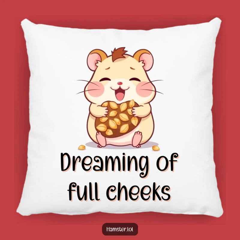 Funny Kawaii Hamster Cheek Pillow - Soft & Humorous Gift for Cozy Comfort
