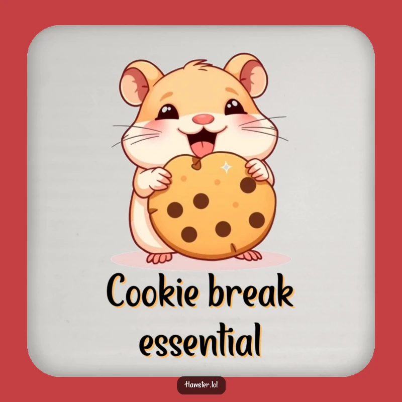 Funny Hamster Cookie Protector Coaster: Cute & Hilarious Gift for Table Safety