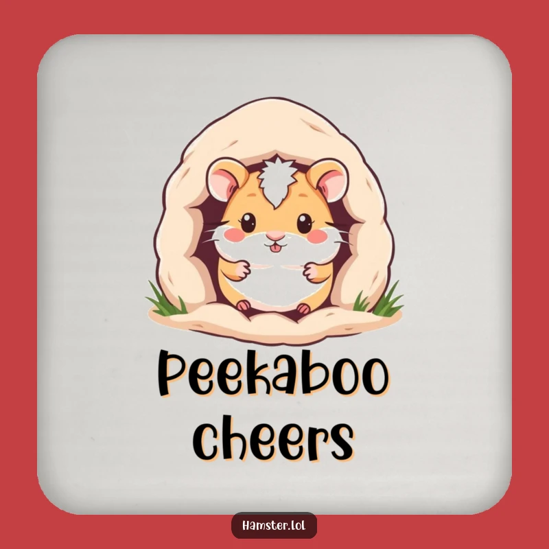 Funny Hamster Burrow Coaster: Cozy Rodent Protection Gift