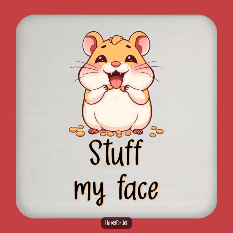 Funny Hamster Seed Saver Coaster - Joyful Table Protection, Funny Gift