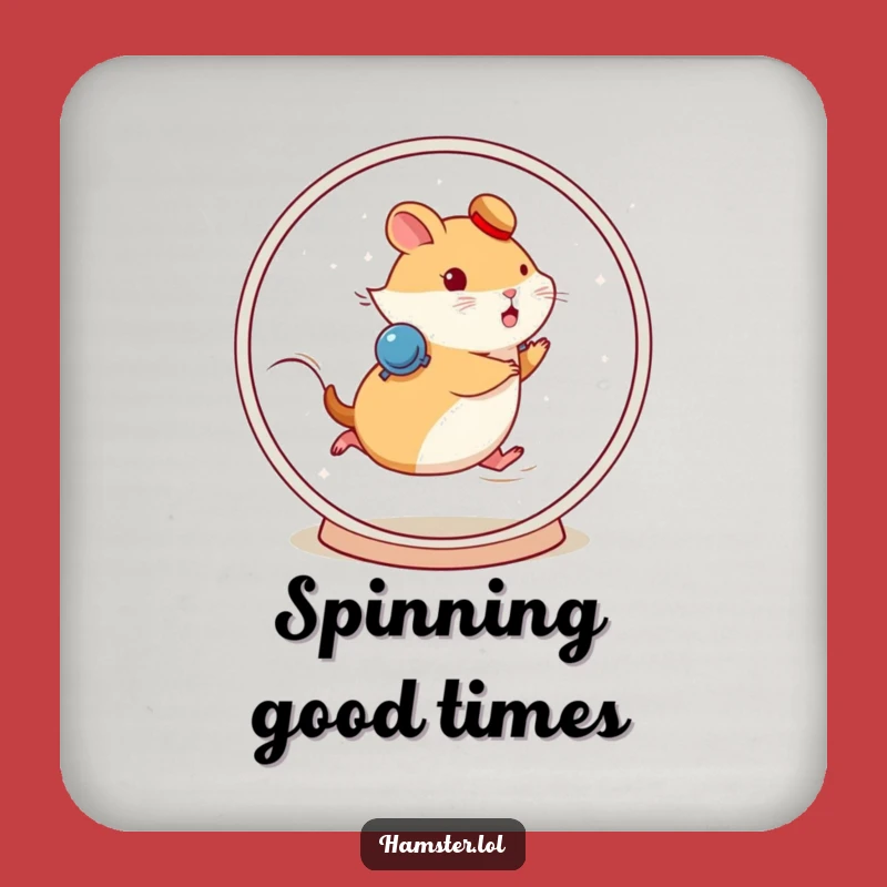 Funny Fast Hamster Wheel Coaster - Protect Surfaces with Speed!
