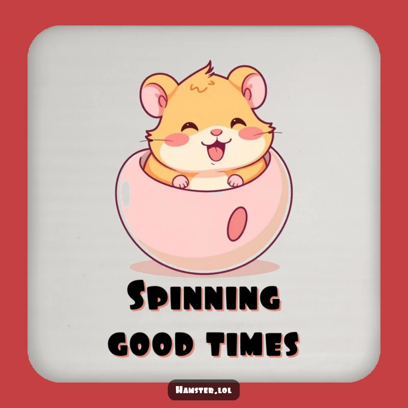Funny Hamster Ball Coaster: Rodent Rolling Drink Protection Gift