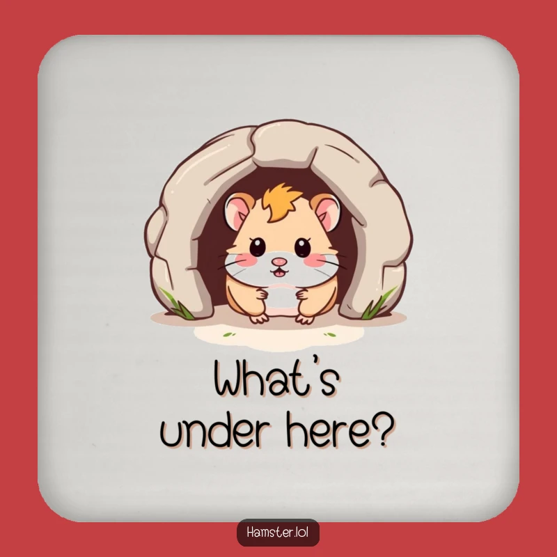 Funny Hamster Tunnel Coasters - Protect Surfaces with Curious Charm!