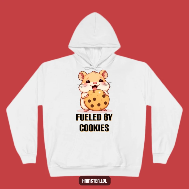Cozy Funny Hamster Cookie Hug Hoodie: Warm & Hilarious Gift for Comfort Lovers