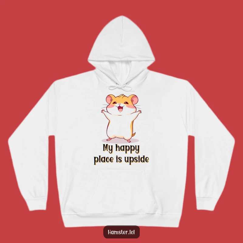 Cozy Funny Hamster Flip Hoodie - Hilarious Gift for Playful Comfort