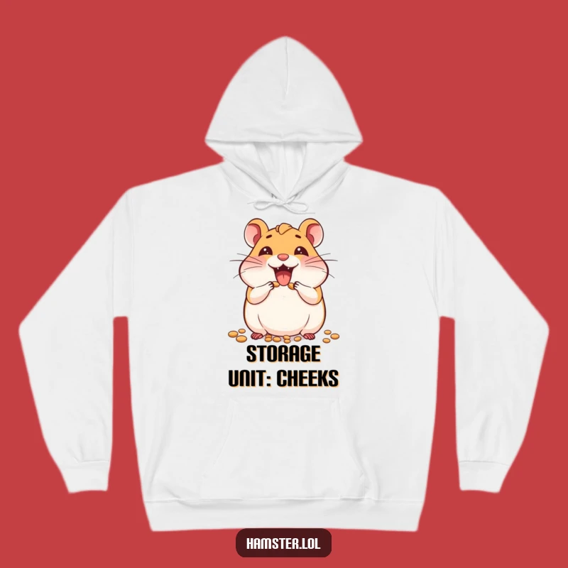 Funny Joyful Hamster Seed Stuffing Hoodie - Cozy & Hilarious Gift