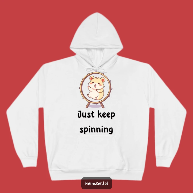 Cozy Funny Hamster Wheel Hoodie - Warm & Humorous Pet Lover Gift