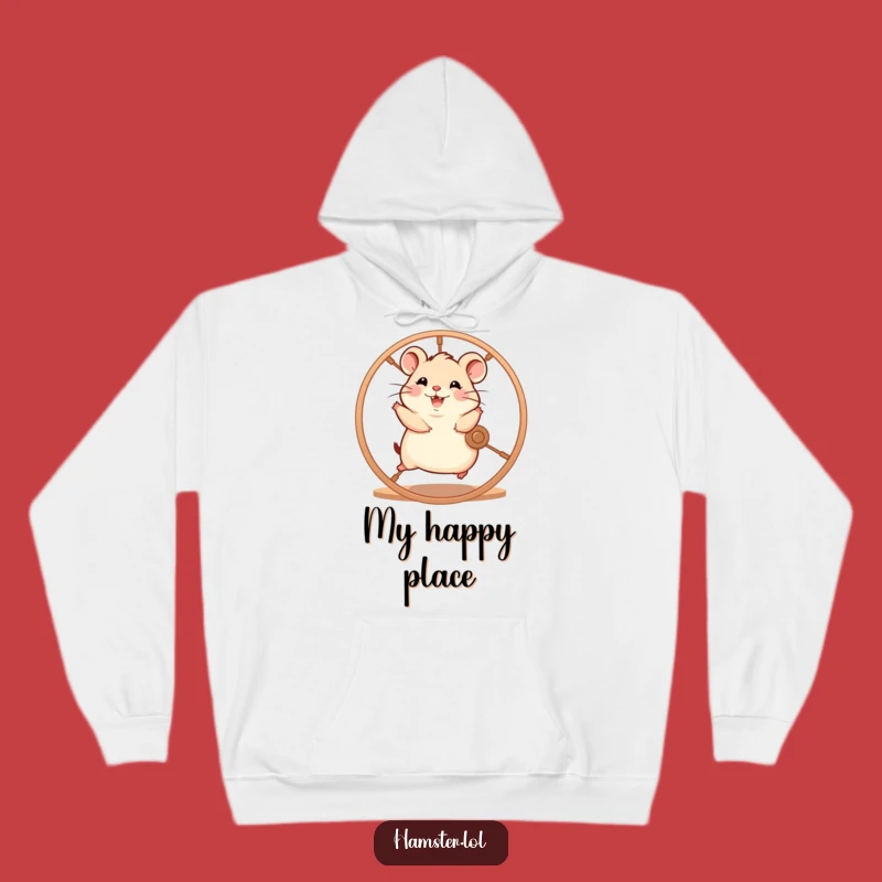 Funny Hamster Wheel Hoodie: Cozy Energy, Perfect Humorous Gift
