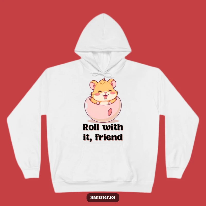 Funny Hamster Ball Hoodie: Cozy Rodent Rolling Fun Gift