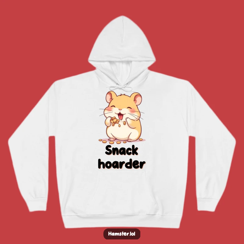 Funny Hamster Hoodie: Cozy comfort with a cheeky seed-stuffing character