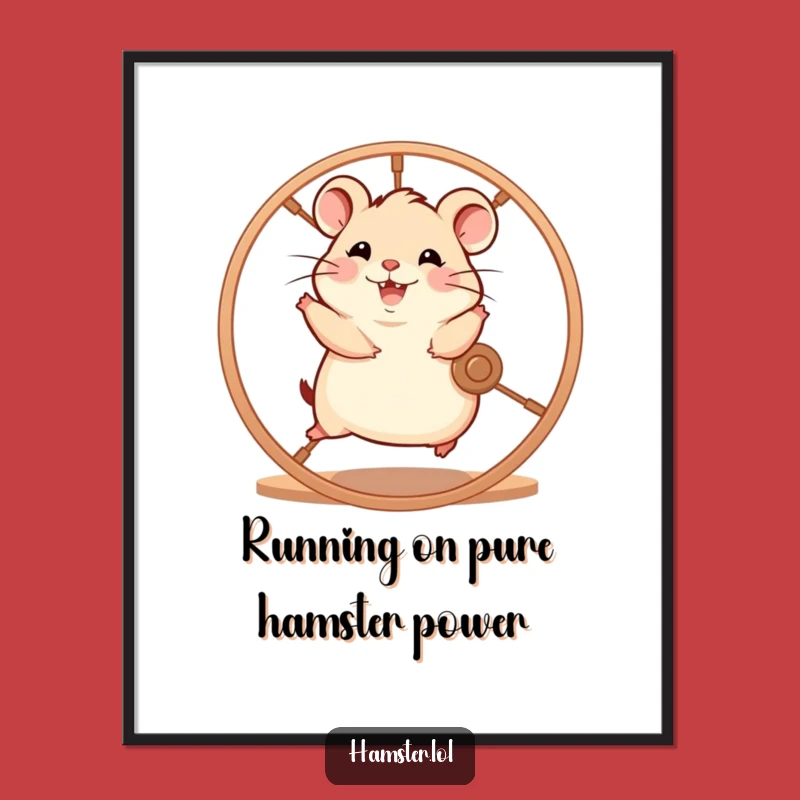 Free Printable Wall Art: Glee Hamster Wheel - Funny Downloadable Decor!