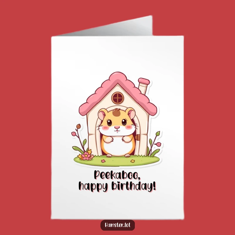 Free Printable Hamster House Birthday Card - Curious & Funny Downloadable Gift