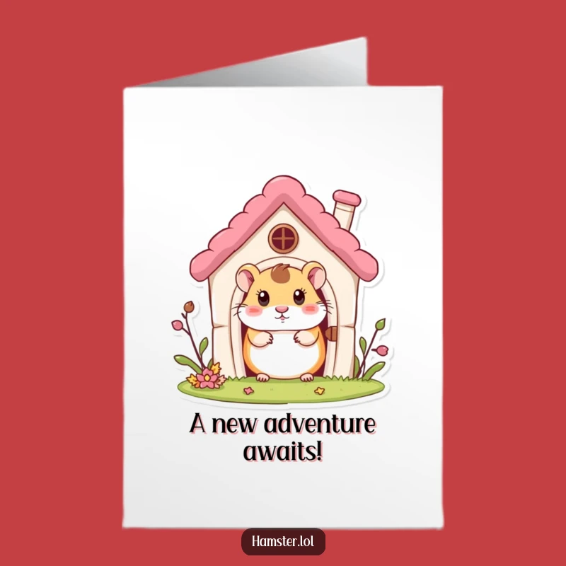 Free Printable Hamster House Congrats Card - Curious & Funny Downloadable