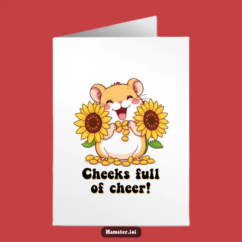 Free Printable Hamster Cheeks Congrats Card - Cute & Funny Downloadable