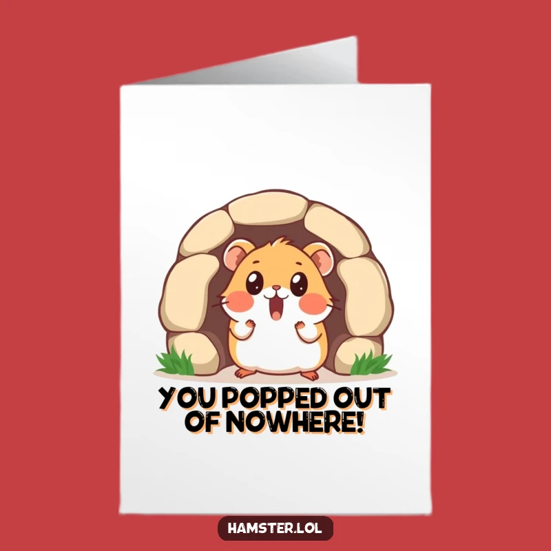 Free Printable Thank You Card: Hamster Tunnel Surprise, Downloadable DIY Gift