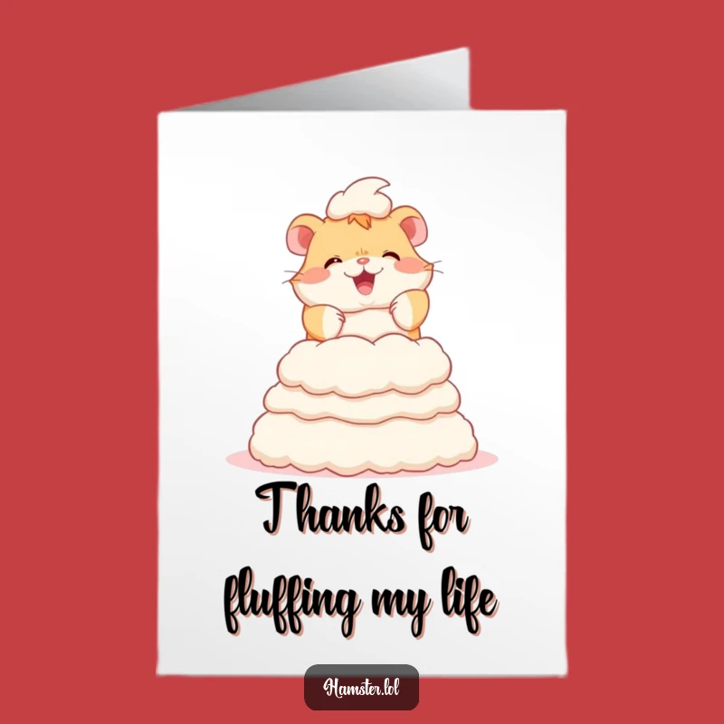 Free Printable Hamster Thank You Card: Adorably Funny Downloadable Gift for Gratitude