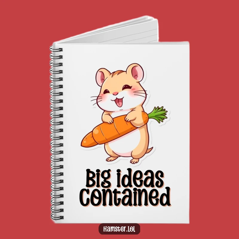 Funny Big Goal Notebook - Hamster Carrot Balance, Funny Gift