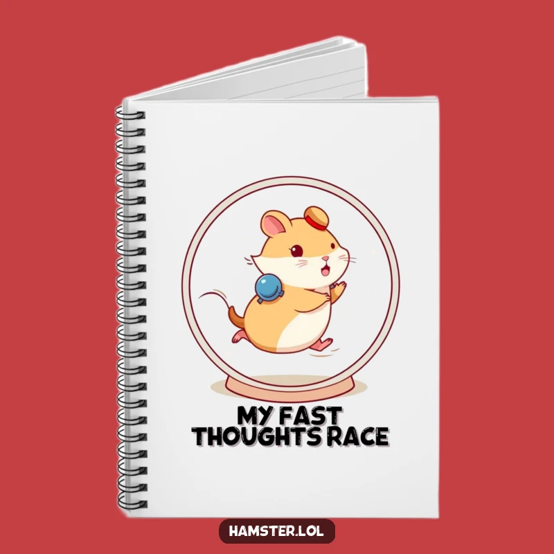 Funny Fast Hamster Wheel Notebook - Plan Your Speed!