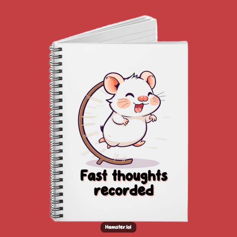 Funny Fast Ideas Notebook - Hamster Wheel Speed, Funny Gift
