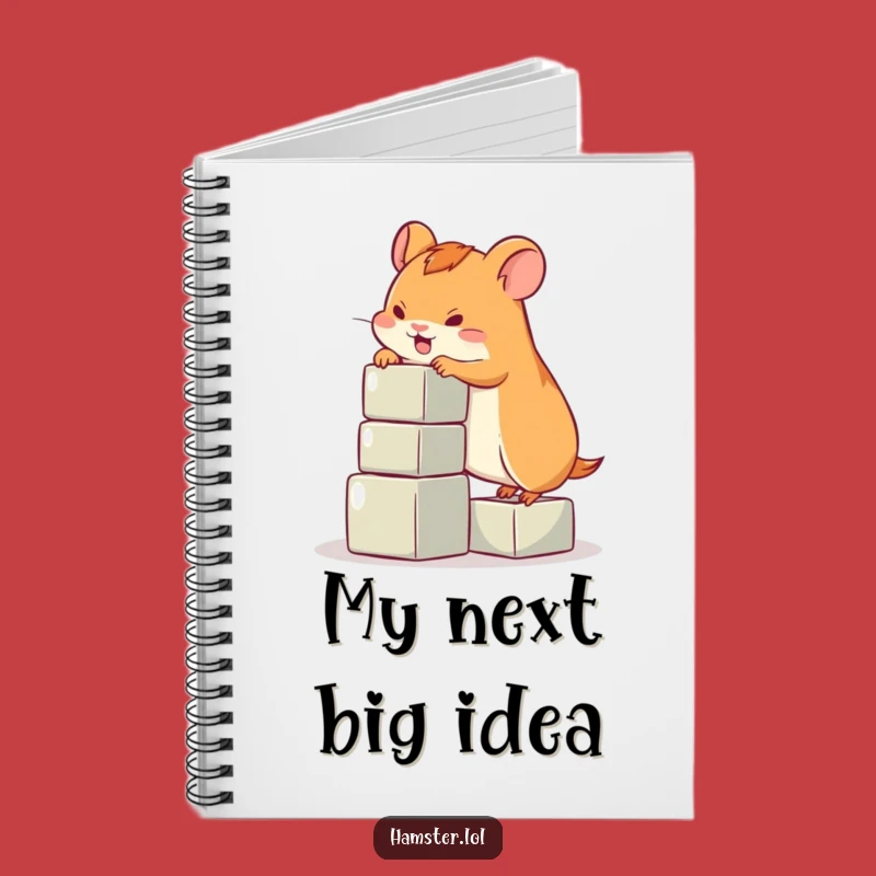 Funny Hamster Climbing Blocks Notebook - Hilarious Journal for Pet Lovers